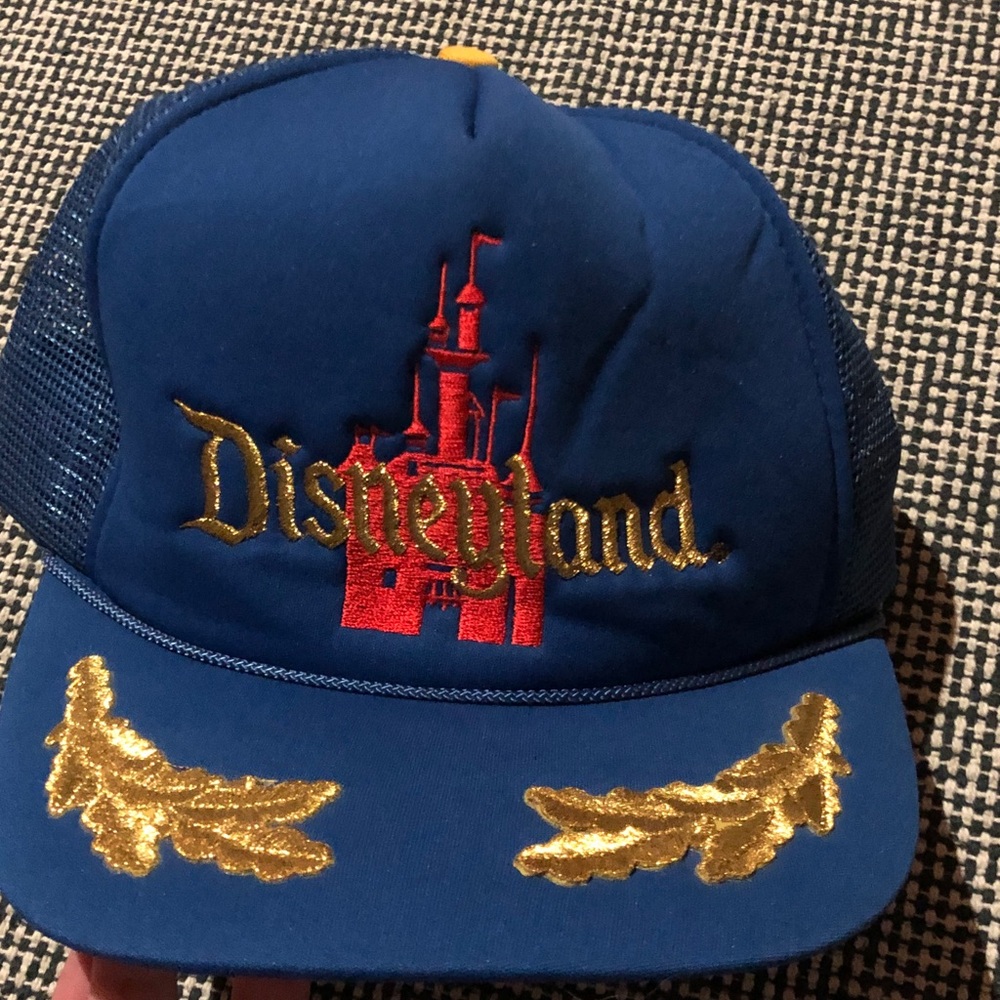 Disneyland Blue and Gold Trucker Hat